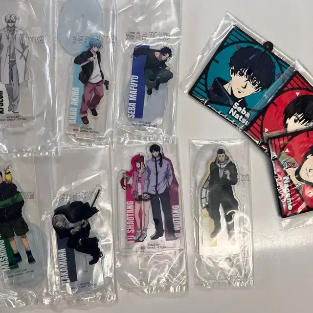 사카모토 데이즈 아크릴 스탠드 및 키링팝니다(슬러/나구모/아키라/세바 링
