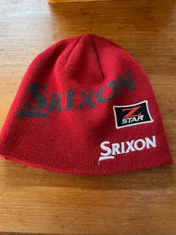 Srixon Z STAR 빨간색 니트 모자 프리 사이즈