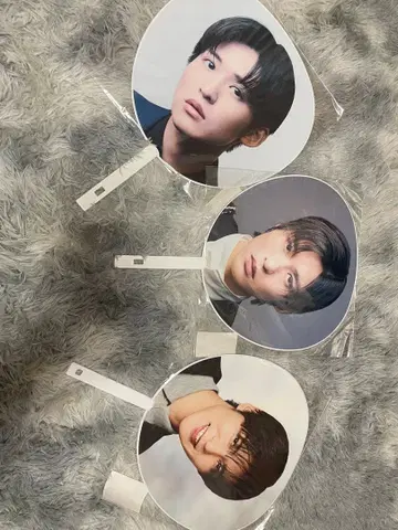 SnowMan 메구로 렌 부채 3개 세트