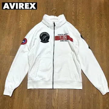 AVIREX 아비렉스 스탠드 지퍼 맨투맨 VFA-101 L