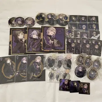 트위스티드 원더랜드 폼피오레 굿즈 묶음 판매 캔뱃지 카드