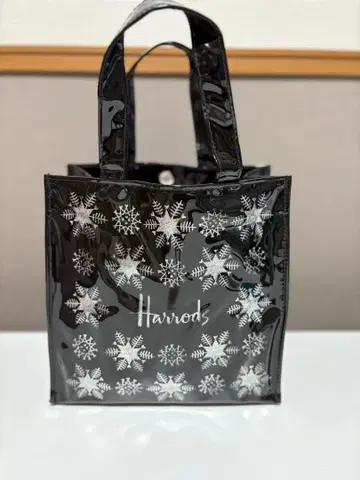 새상품급 해롯 크리스탈 패턴 토트백