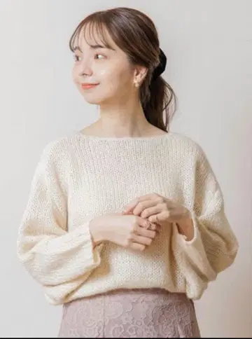 flower 오로라 니트 탑