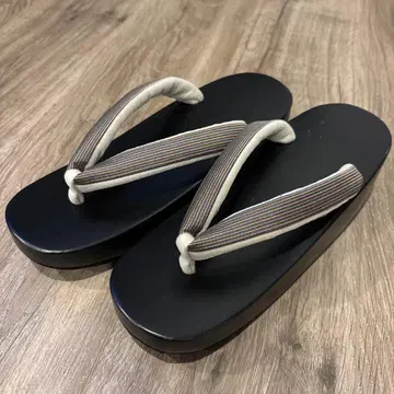 하세가와 상점 스트라이프 무늬 하나오 일본 나막신