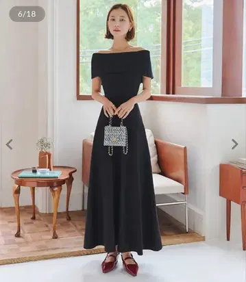 멀티way 핏&플레어 오프숄더 니트 원피스 [E3410]