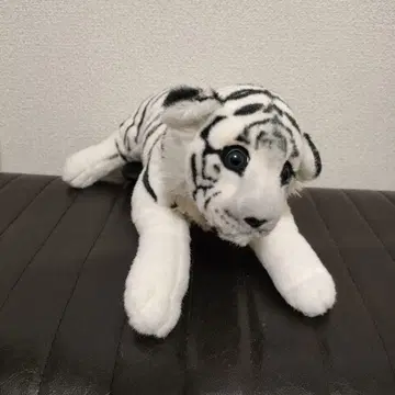 화이트 타이거 봉제 인형 약 33cm