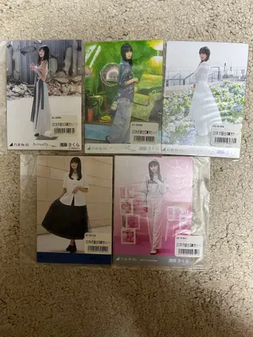 노기자카46 엔도 사쿠라 브로마이드 세트 5장 5세트 총 25장 미개봉품