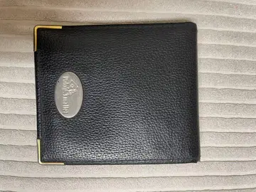 polomallet 가죽 접이식 지갑 블랙