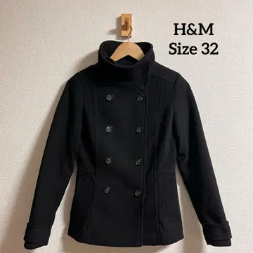 H&M 울 코트 여성용 블랙 32