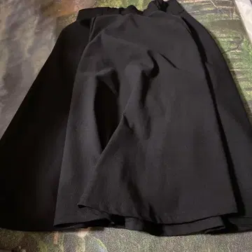 블랙 플레어 스커트 M 사이즈