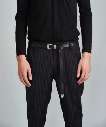 Cow Leather Long Drip Western Belt