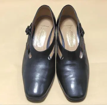 요시노야 HV 블랙 펌프스 23.5 외반모지 대응 펌프스