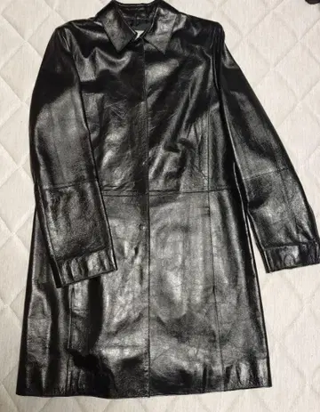 캘빈클라인 가죽(양) 롱 코트