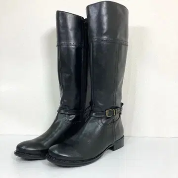 새상품급 키다리 아저씨 롱 부츠 사이드 지퍼 벨트 사이드 고어 24.5