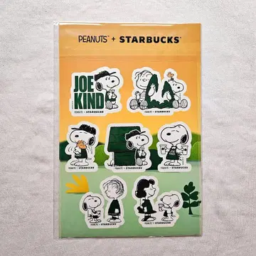 PEANUTS + STARBUCKS 스티커 한국 한정판 스누피 스벅