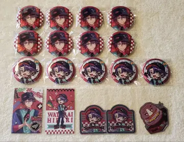 니지산지 AGF 글리터 캔뱃지 홀로그램 카드 스티커 와타라이 히바리