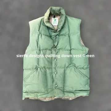 sierra designs 다운 베스트 퀼팅 그린 S