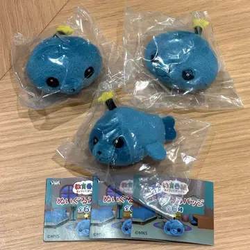 교육 방송 가챠 인형 배지 타마 (보통 시무룩 퇴화) 3종 세트