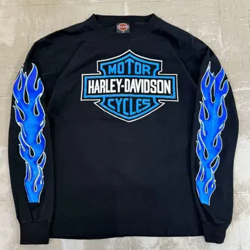 레어 90s 미국제 USA제 할리 블루 프레임 롱T