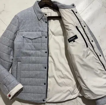 미사용급 kiton 키튼 캐시미어 패딩 자켓 그레이 48사이즈 L