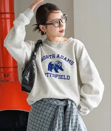 [ FREAK'S STORE ] 애니멀 칼리지 플로키 로고 맨투맨