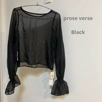 prose verse 블랙 블라우스 F 사이즈