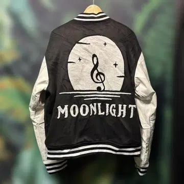 [ 3XL ] 초 빅 사이즈 바시티 자켓 MOONLIGHT 자수 스트릿