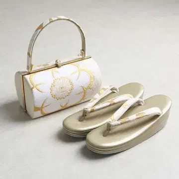 [ 새상품 ] 조리 백 세트 포멀용 벚꽃 패턴 03253