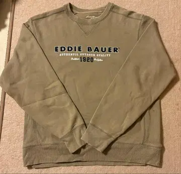 [ Eddie Bauer ] 맨투맨 M 사이즈 올리브 그린