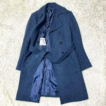 새상품급 정장 셀렉트 해리스 트위드 헤링본 더블 버튼 코트 9