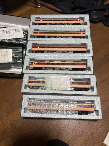 HO 게이지 6량 편성 철도 모형 세트