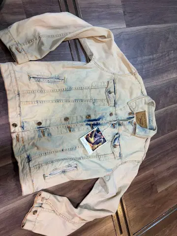 ZARA 베이지 데님 자켓 XL 사이즈