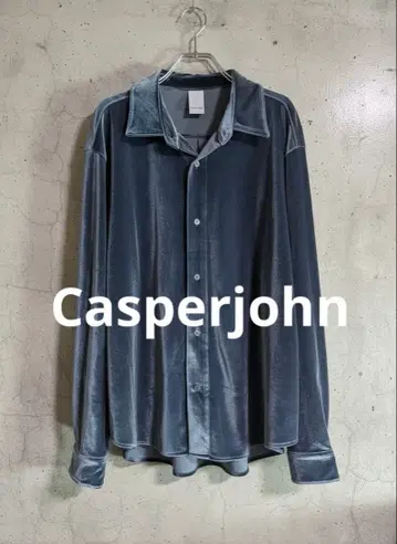 미사용품 Casperjohn 바리아스 루즈 셔츠-드레이프 벨로아- M