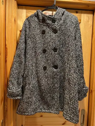 여성용 빅 사이즈 트위드 코트 4 L