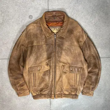 가죽 자켓 플라이트 자켓 봄버 A-2 90s 항공대 양가죽