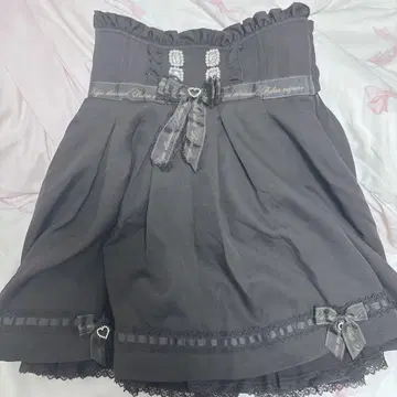 LIZLISA 사다리 레이스 카슈쿨 서스펜더 부착 스커트