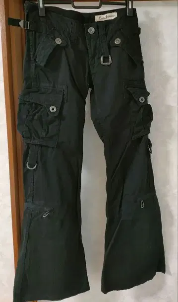 cook jeang 블랙 카고 팬츠