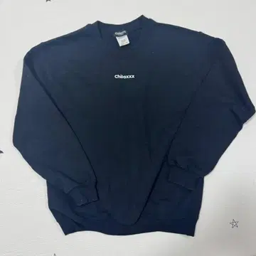 chilaXXX 블랙 맨투맨 트레이닝복