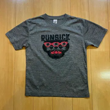 [ RUNSICK ] 헤더 차콜 T셔츠