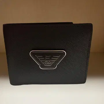 엠포리오 아르마니 이단 접이식 지갑 블랙