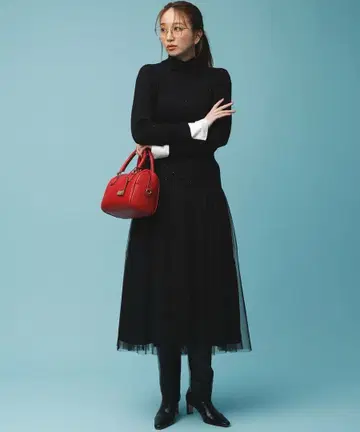 쿠미쿄쿠 개더 튤 드라마틱 스커트