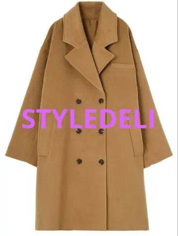 STYLEDELI 미들 기장 더블 체스터 코트