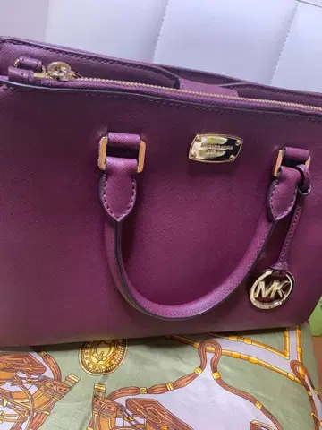 [ 미사용품 ] Michael Kors 퍼플 핸드백 ( 즉시 발송 )