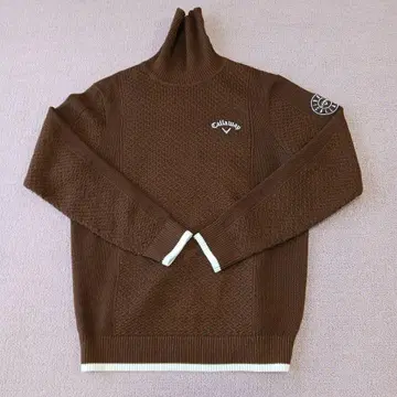 캘러웨이 브라운 하이넥 스웨터 M 사이즈