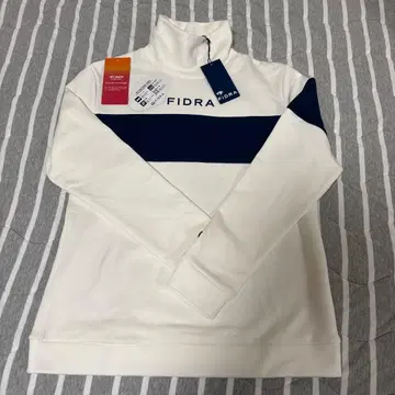 FIDRA 여성용 골프 셔츠 L 화이트/네이비