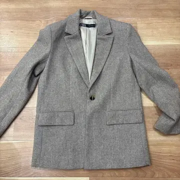 ZARA 그레이 테일러드 자켓 XS