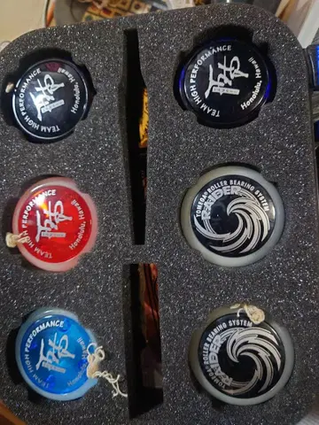 요요 6개 세트, 케이스 포함 스티커 다수