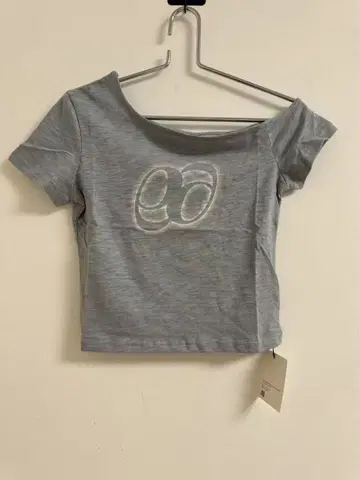 ason 오프숄더 그레이 T셔츠