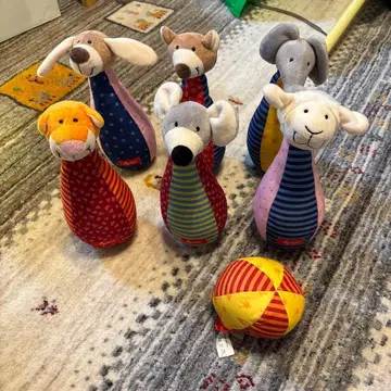 bornelund 동물 캐릭터 볼링 세트 공 포함