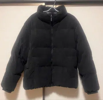 GU 코듀로이 다운 자켓 M 블랙